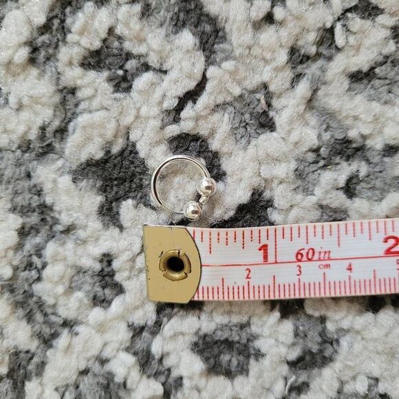 AZRO Silver Hoop Earings - Picture 4 of 4